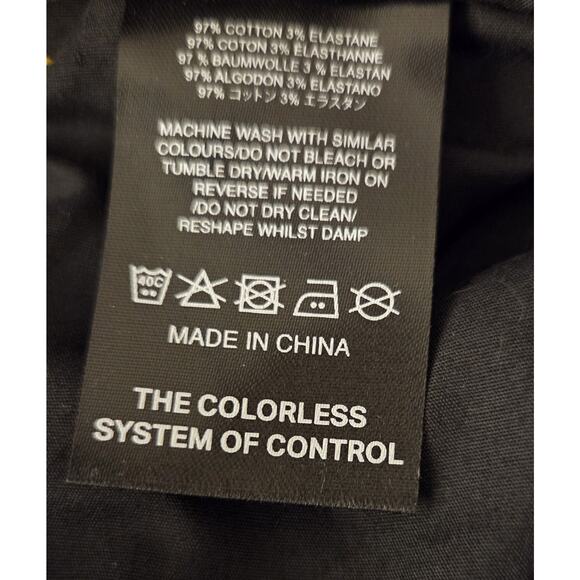 Former Brand Austyn Gillette Pants Mens 30 Black Denim Skate Logo Cropped Y2K - Picture 14 of 15